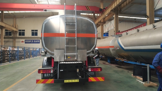 3 Farbder harten beanspruchung Axle Aluminiums weißer Öltank-Anhänger halb der Anhänger-45000L
