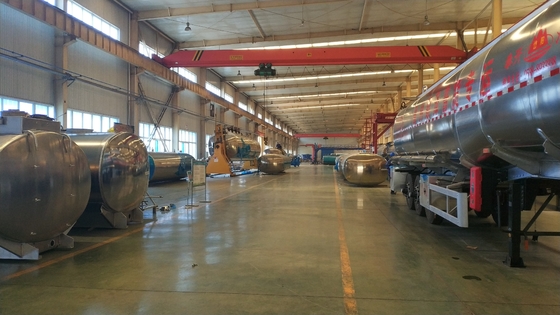 3 Farbder harten beanspruchung Axle Aluminiums weißer Öltank-Anhänger halb der Anhänger-45000L