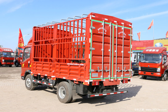 12 Leicht- LKW Wheeler Cargo Truck Sinotruks HOWO der Tonnen-6 mit roter Farbe