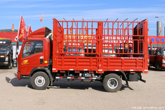 12 Leicht- LKW Wheeler Cargo Truck Sinotruks HOWO der Tonnen-6 mit roter Farbe