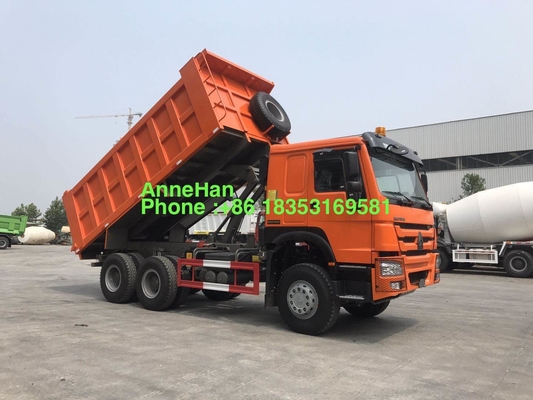 Orange Hochleistungskipplaster 6x4 371hp 20M3 mit 10 Reifen
