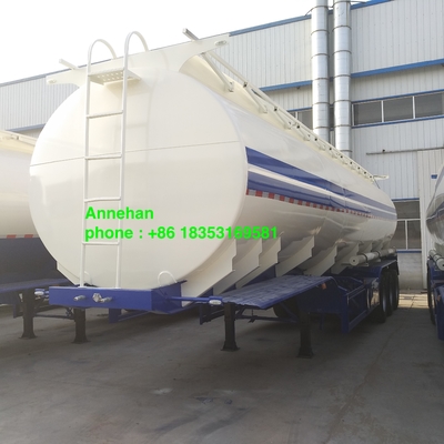Achsen Q235 50000L 3 Öltank-Anhänger mit zwei Rohren