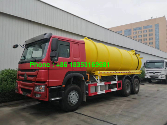Abwasser-Saug-LKW 95km/H 17CBM 6x4 mit Italien-Zapfwellenantrieb-Pumpe