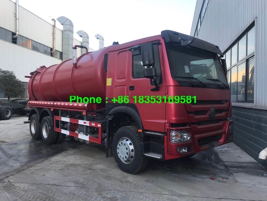 Abwasser-Saug-LKW 95km/H 17CBM 6x4 mit Italien-Zapfwellenantrieb-Pumpe