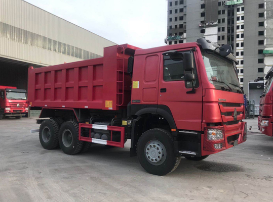 Rotes Howo 7 Räder 20M3 40T Kipplasters 10 Sinotruk Howo 6x4