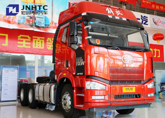 Traktor-LKW Faw J6P der Euro-2 350hp 10 Rad-6x4 mit doppelten Bunkern