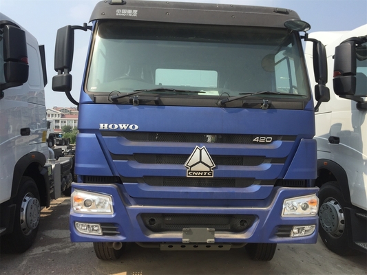 Blauer Primärantrieb-LKW-Sattelzug-LKW ZZ4257N3241W Sinotruk Howo 371