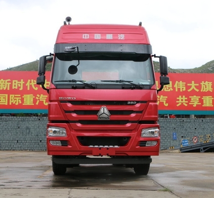 Roter Primärantrieb-LKW 10 Wheeler Tractor Truck Sinotruk Howo 6x4 halb