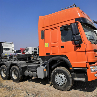 Orange Anhänger-Haupt-LKW ZZ4257V3241V Howo Sinotruk 371