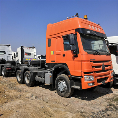 Orange Anhänger-Haupt-LKW ZZ4257V3241V Howo Sinotruk 371