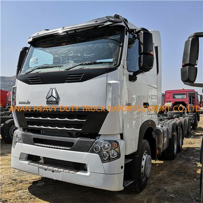 Weißer Sinotruk Howo A7 Halblastwagen 6x4 Prime Mover Internationaler Traktorwagen