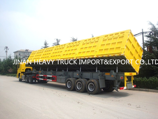 3 Achsen 40 Anhänger der Kubikmeter-harten Beanspruchung halb entleeren Tipper Trailers