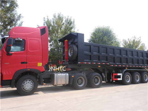 Hydraulischer Tri Axle Rear Tipping Dump Trailer-LKW mit Hydrozylinder Hyva