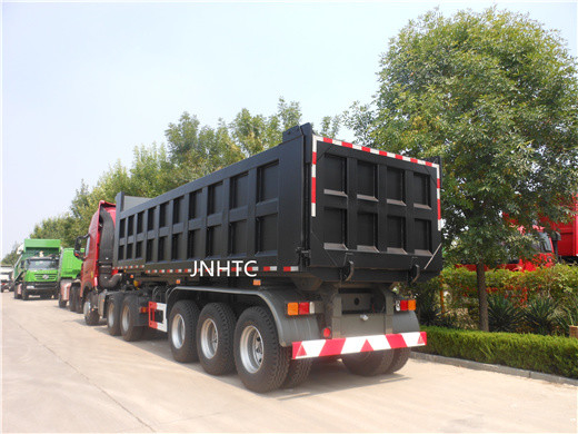 Hydraulischer Tri Axle Rear Tipping Dump Trailer-LKW mit Hydrozylinder Hyva