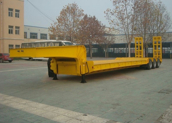 3 Achsen 50 Tonnen Tief-betten halb Anhänger-Fracht-Digger Trailer Heavy-Ausrüstung