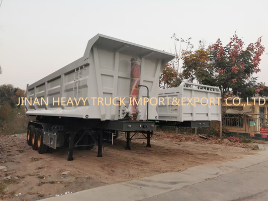 Sinotruk drei Axle Front Anhänger 50 Tonne harter Beanspruchung halb für Sand-Transport