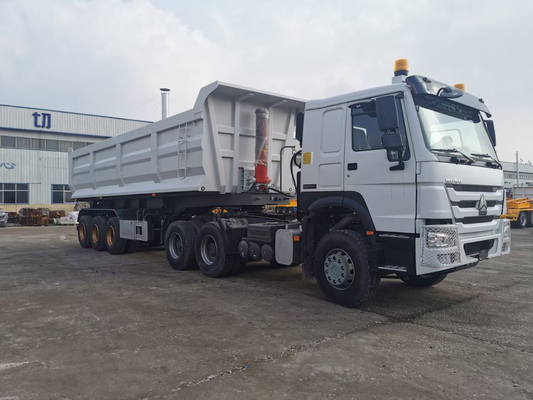 Sinotruk drei Axle Front Anhänger 50 Tonne harter Beanspruchung halb für Sand-Transport