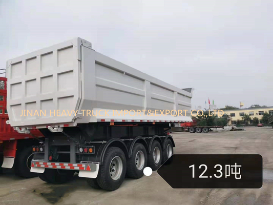 Vier Achsen 50 Tonnen 40cbm-Selbst-, diehalb Kipplaster-Rückseite Tipper Trailer spitzen