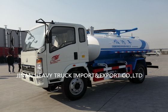 Transporter 4cbm HOWO 4X2 1000 Gallonen Abwasser-Saugreinigungs-