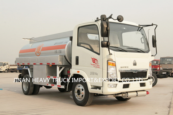 Öl-Tankwagen Sinotruk Howo 4x2 RHD LHD 5000 Liter 5m3 3 Tonnen