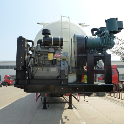 Aluminiummassentankfahrzeug-halb Anhänger des zement-Pulver-Anhänger-3 der Achsen-30cbm 50cbm