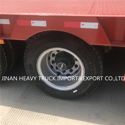 3 Achsen-Flachbett halb Anhänger angebrachter Crane Transport Flatbed Gooseneck Trailer