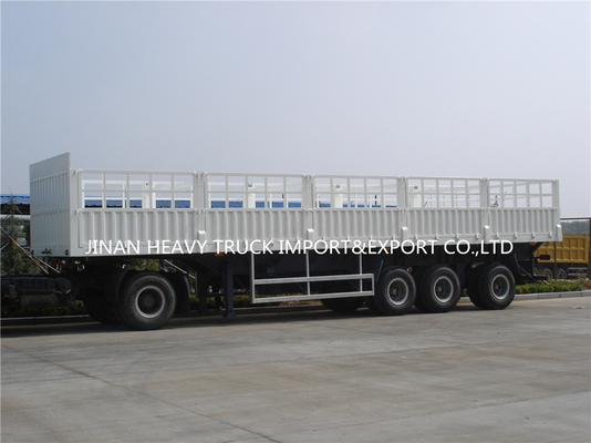 Drei Axle Fence Cargo Trailer Tri-Achsen-Viehbestand-Seitenwand-halb Anhänger-LKW