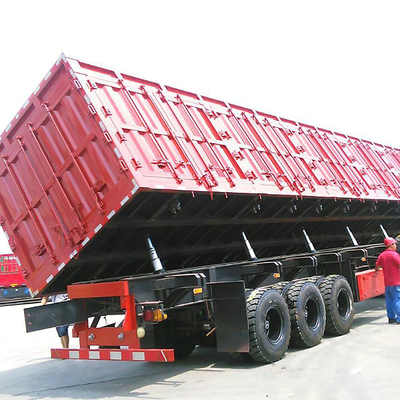 Anhebender Hochleistungshalb Seitenanhänger Van Cargo Box Trailer 3 Achsen