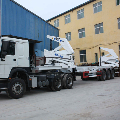 BOOM-Heber-Falten-Boom-Behälter-Kran XCMG 28Mpa 37ton 20ft 40ft Versandseiten