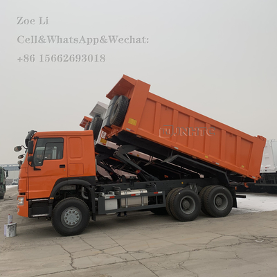 Sinotruk HOWO Euro 2 Linksfahrer 6x4 371 PS Weißer Müllwagen Tipper Truck Frachtwagen