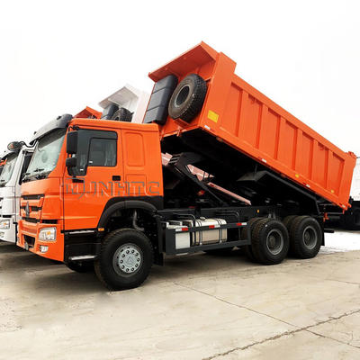Sinotruk HOWO Euro 2 Linksfahrer 6x4 371 PS Weißer Müllwagen Tipper Truck Frachtwagen