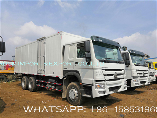 Tonne 10 Sinotruk Howo 25 Markt Rad-Van Cargo Box Truck Fors Nigeria