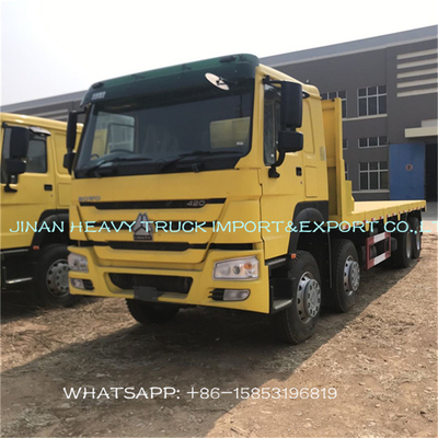 Sinotruk Howo 40 ft 30-Tonnen-Flachbettfracht-LKW mit Behälterverschluß