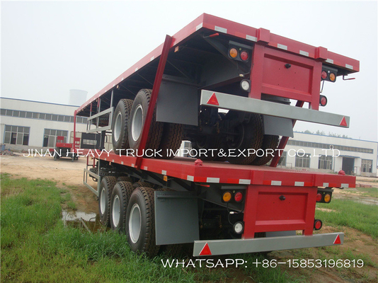 20 40 48 60Ft Tieflader-Anhänger-ausdehnbarer Behälter-Fahrgestelle-halb Anhänger 60 Tonne