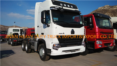 SINOTRUK A7 6X4 benutzte Kopf des LKW-Traktor-10 des Rad-371 des Primärantrieb-420HP