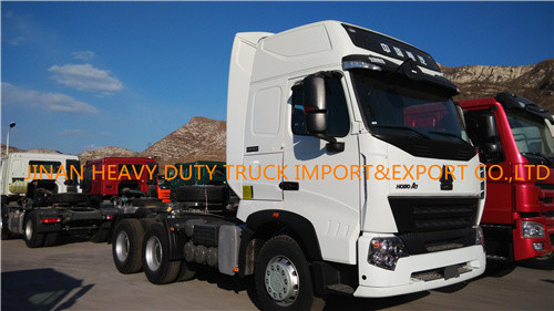 SINOTRUK A7 6X4 benutzte Kopf des LKW-Traktor-10 des Rad-371 des Primärantrieb-420HP
