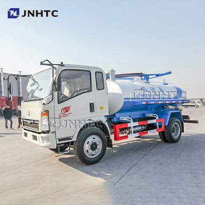 SINO HOWO 4x2 6 ermüdet kleinen Vakuumabwasser-Saug-LKW 3000L 5000L 6000L