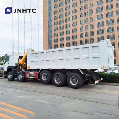 Faltbarer Arm Crane With Lifting Axle Howo 16 Wheeler Dump Truck With 10T