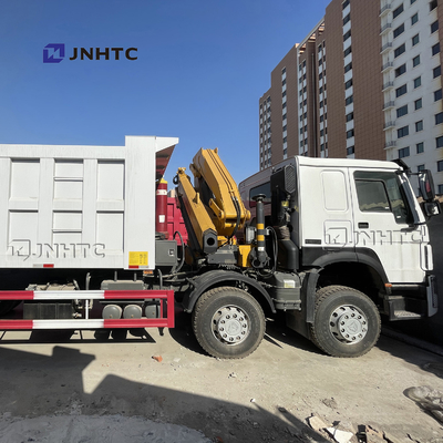 Faltbarer Arm Crane With Lifting Axle Howo 16 Wheeler Dump Truck With 10T