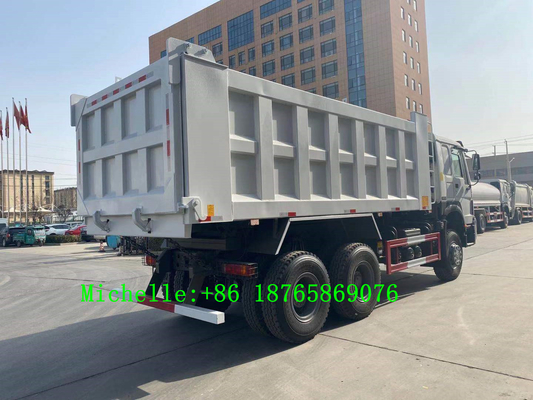 Hochleistungsachse Pferdestärken 3 Wheeler Tippers 371hp Sinotruk HOWO 6*4 Kipplaster-10