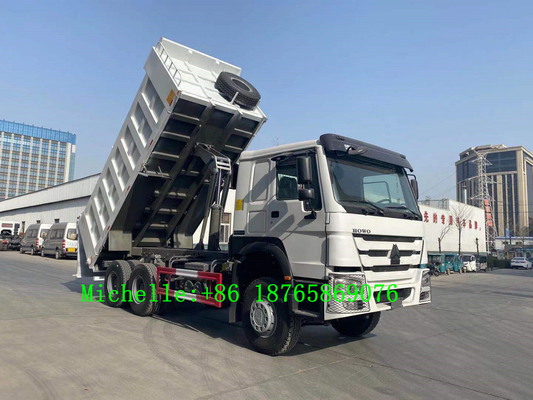 Hochleistungsachse Pferdestärken 3 Wheeler Tippers 371hp Sinotruk HOWO 6*4 Kipplaster-10
