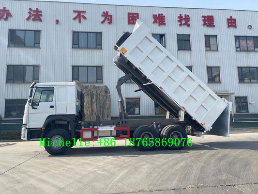 Hochleistungsachse Pferdestärken 3 Wheeler Tippers 371hp Sinotruk HOWO 6*4 Kipplaster-10