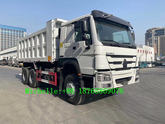 Hochleistungsachse Pferdestärken 3 Wheeler Tippers 371hp Sinotruk HOWO 6*4 Kipplaster-10