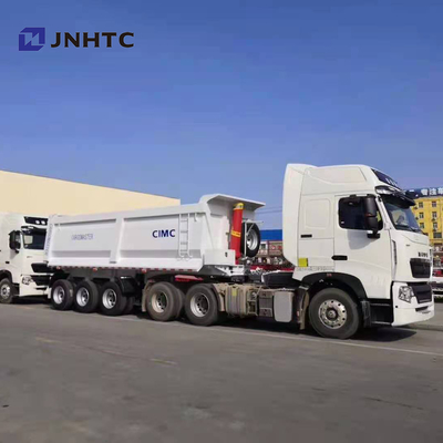 Der 3 Achsen-Traktor entleeren halb Luft-Suspendierung des Trailer-LKW-40t