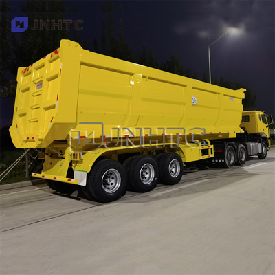 1/6 3 Achsen-Tipper Tractor Side Rear Dump-Anhänger der Achsen-4 mit Hydrozylinder