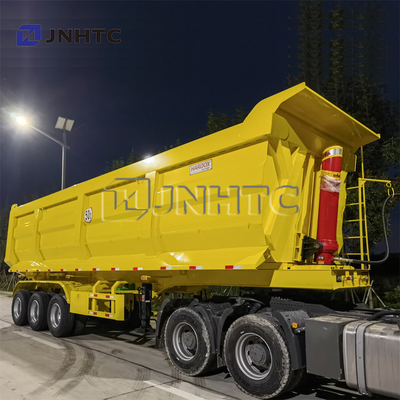 1/6 3 Achsen-Tipper Tractor Side Rear Dump-Anhänger der Achsen-4 mit Hydrozylinder