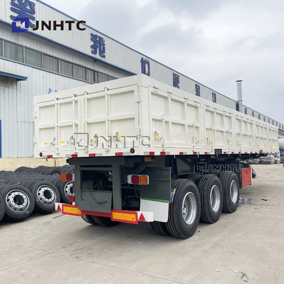 3 4 Axle Side Wall Fence Cargos hydraulischer Seitenkipper halb Anhänger-40T 60T