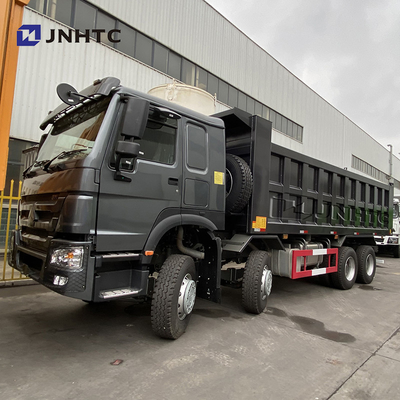 Schwarze Hochleistungsräder 420hp Sinotruk Tipper Truck New Model des Kipplaster-12