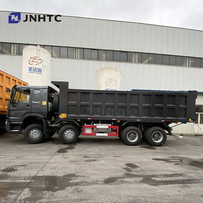 Schwarze Hochleistungsräder 420hp Sinotruk Tipper Truck New Model des Kipplaster-12