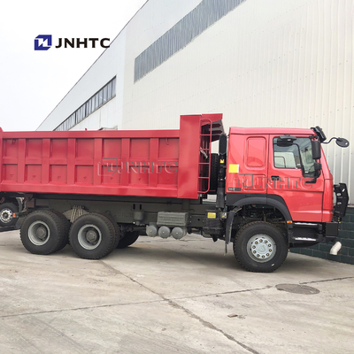 Kipplaster der rote Farbe336hp Sinotruk Howo mit 10 Rädern und Kapazität 18m3